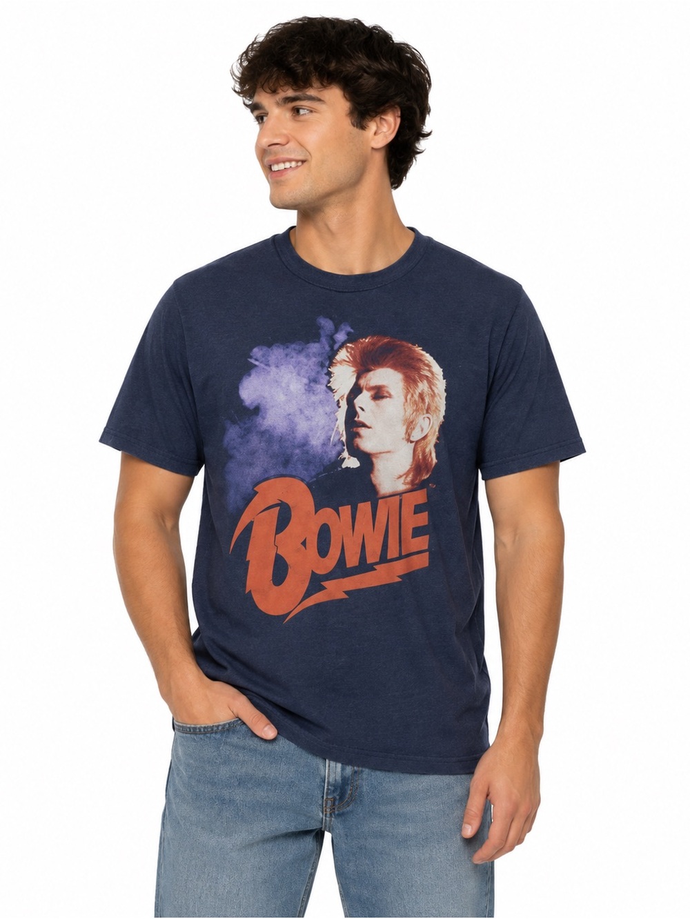 David Bowie Purple Smoke Shirt